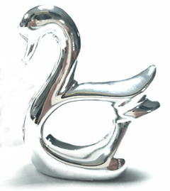 Enfeite - Cisne luxo Prata SKU 452 -