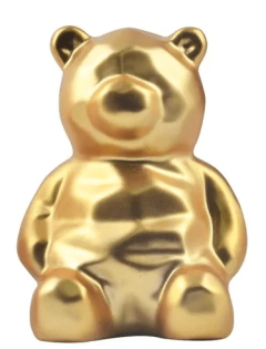 Enfeite - Urso luxo dourado - SKU 488 -