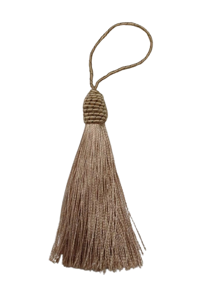 Franja decorativa Bege - 2 unidades