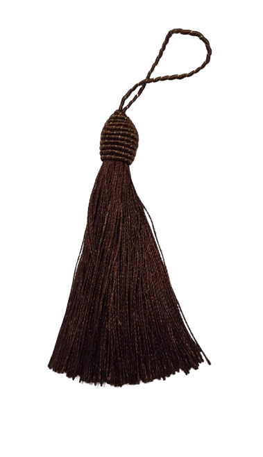 Franja Marrom decorativa - 2 unidades