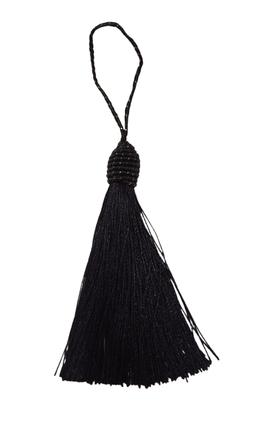 Franja Preta decorativa - 2 unidades