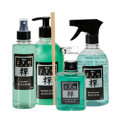KIT ZEN ROOM ALECRIM - 1 HOME SPRAY - 1 AROMATIZADOR - 1 AGUA PERFUMADA - 1 SABONETE LIQUIDO - SKU 1475
