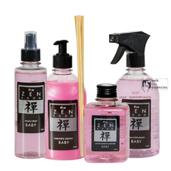 KIT ZEN ROOM BABY - 1 HOME SPRAY - 1 AROMATIZADOR - 1 SABONETE LIQUIDO - 1 AGUA PERFUMADA - SKU 1477