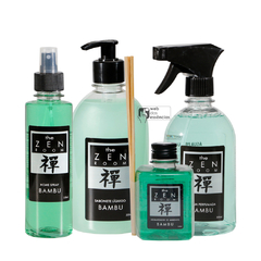 KIT ZEN ROOM BAMBU - 1 HOME SPRAY - 1 AROMATIZADOR - 1 AGUA PERFUMADA - 1 SABONETE LIQUIDO - SKU 1478