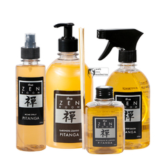 KIT ZEN ROOM PITANGA - 1 HOME SPRAY - 1 SABONETE LIQUIDO - 1 AGUA PERFUMADA - 1 AROMATIZADOR - 1 AROMATIZAR - SKU 1474 -