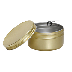 Lata Alumínio - Redonda 100 ml - 1428 - - Web das Essências
