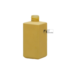 Vidro - Square Amarelo Fosco - 250ml - Rosca 28 - SKU 394 -