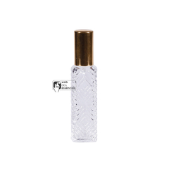 VIDRO PERFUME 15ML - COM VALVULA SPRAY DOURADA - SKU 1717 -