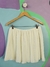 Saia Plissada Creme - comprar online