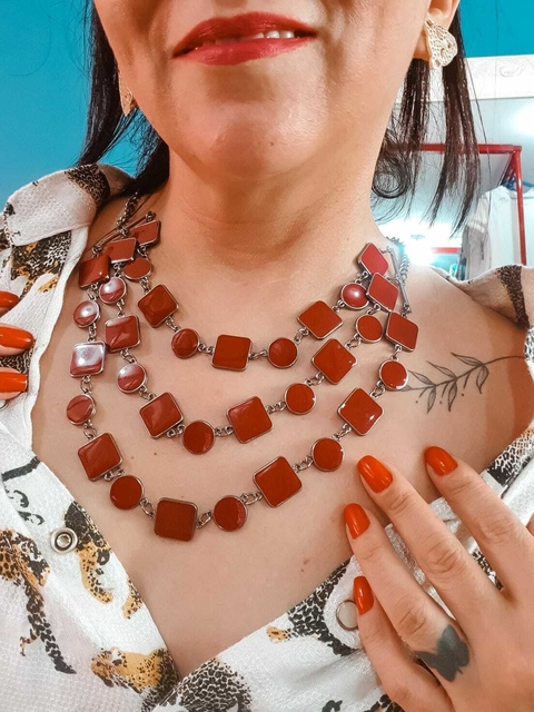 Colar Moedinhas Brown