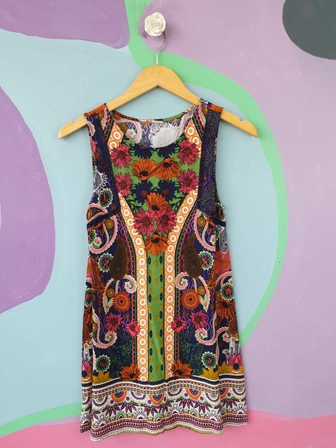 Vestido Viscose Floral