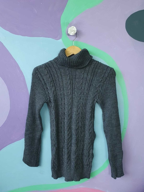 Cacharel Tricô Tranças Cinza