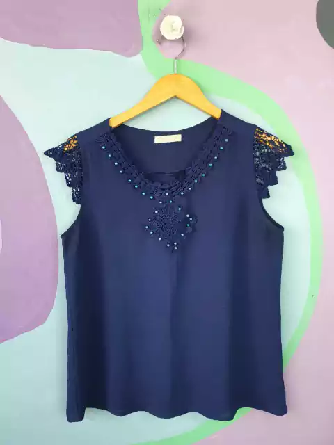 Blusa Renda Guipir