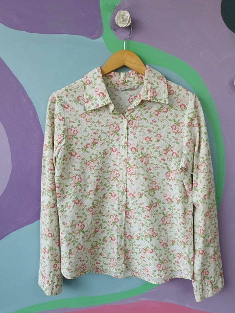 Camisa Floral Blue Steel
