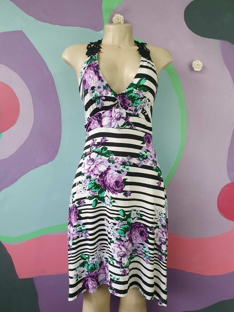 Vestido Listrado Guipir