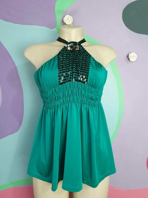 Bata Paetês Esmeralda