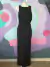 Vestido Longo Avental Preto