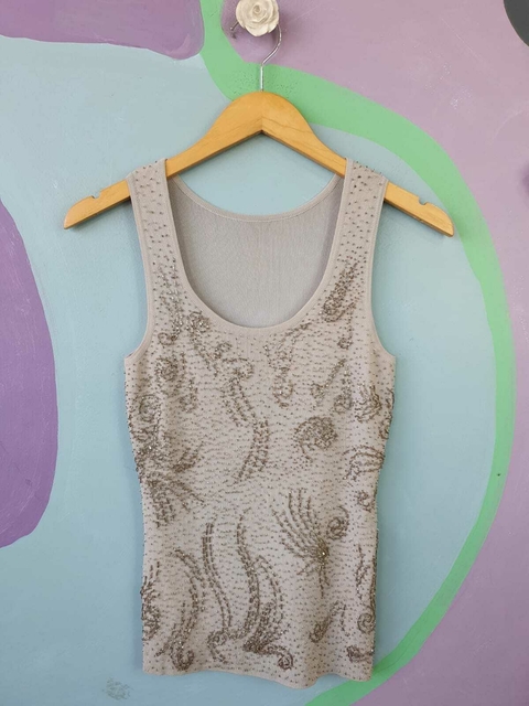 Regata Tricot Bordada