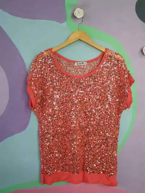 Blusa Alongada Paetês