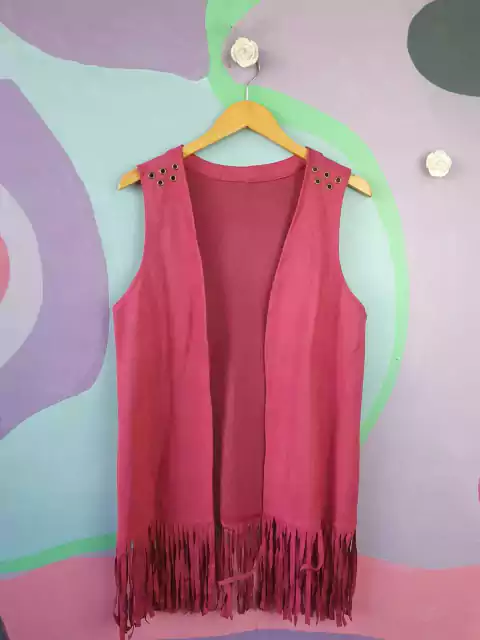 Colete Alongado Franjas