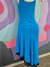 Vestido Slip Dress Midi Assimétrico Azul - Eira e Beira Brechó