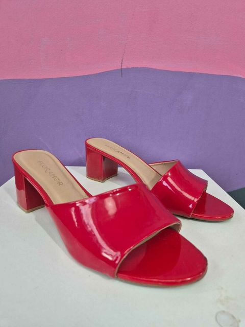 Tamanco Bloco Vermelho