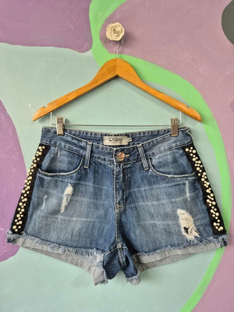 Bermuda Jeans Pérolas - comprar online