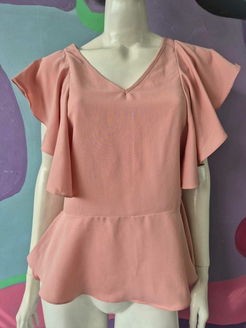 Bata Peplum Rosè Talento - comprar online