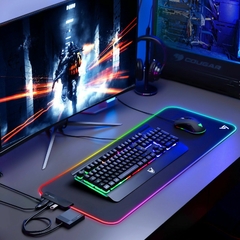 Mouse Pad XL RGB con Puertos USB