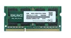 Memoria Sodimm 8GB DDR3L-1600 PC3L-12800 2Rx8 1.35V CL-11 RIMLANCE Modelo CT102464BF160B