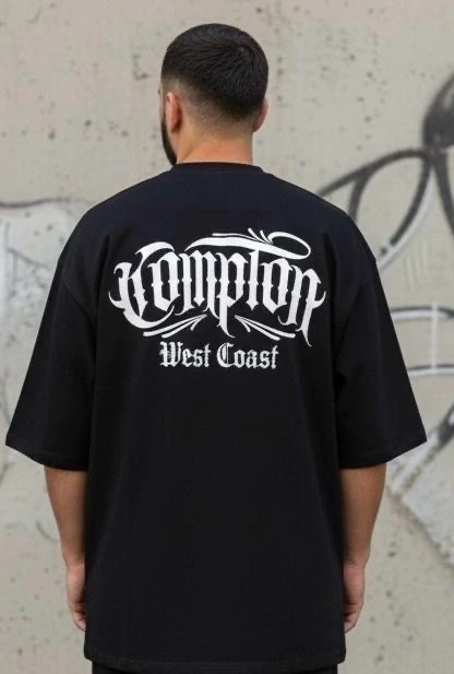 Camiseta rap power l a compton oversized - comprar online