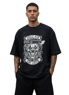 Camiseta eight ball oversized smile now