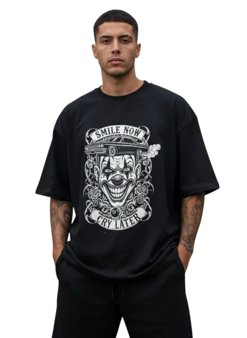 Camiseta eight ball oversized smile now