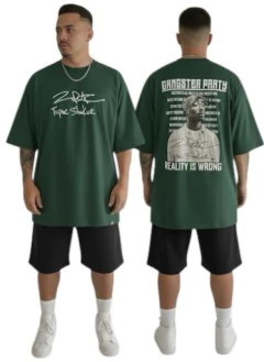 Camiseta oversized rap power Tupac - comprar online