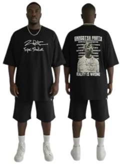 Camiseta oversized rap power Tupac - comprar online