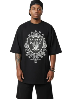 Camiseta rap power oversized Raiders