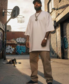 Calça sarja rap power