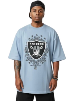 Camiseta rap power oversized Raiders na internet