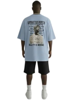 Camiseta oversized rap power Tupac - loja online