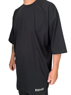 Camiseta rap power oversized lisa basica na internet