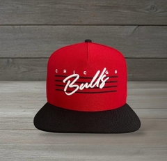 Boné SnapBack Chicago Bulls Aba Reta bordado