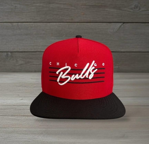 Boné SnapBack Chicago Bulls Aba Reta bordado