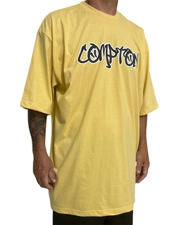 Camiseta rap power oversized compton grafite - loja online