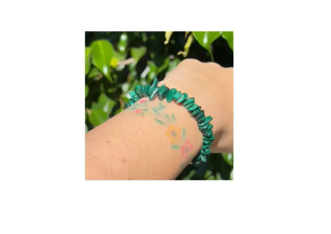 Pulsera De Escallas De Malaquita