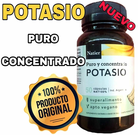 POTASIO NATIER 50 caps - comprar online