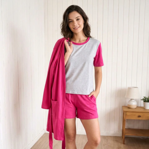 Pijama Duo Magenta (Jersey 100% Algodón)