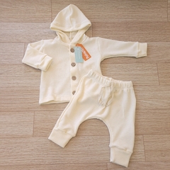 Conjunto de bebe en wafle ( nido de beja)