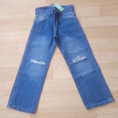 Jeans Wide leg rotura - Talle 4 al 16