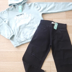 Imagen de Jeans Wide leg rotura - Talle 4 al 16