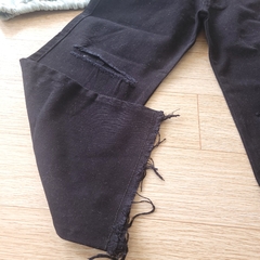 Jeans Wide leg rotura - Talle 4 al 16 en internet